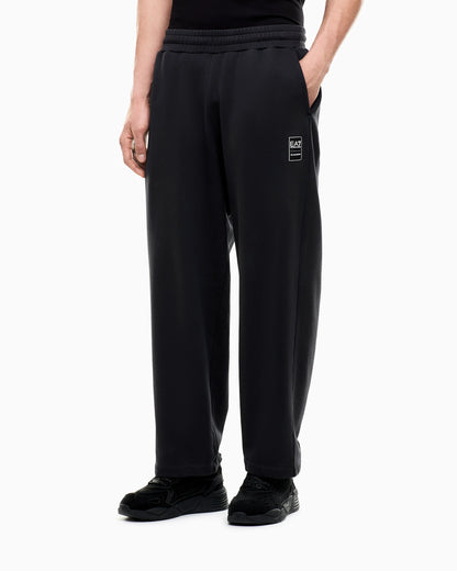 Trousers Black & White oversized cotton jersey