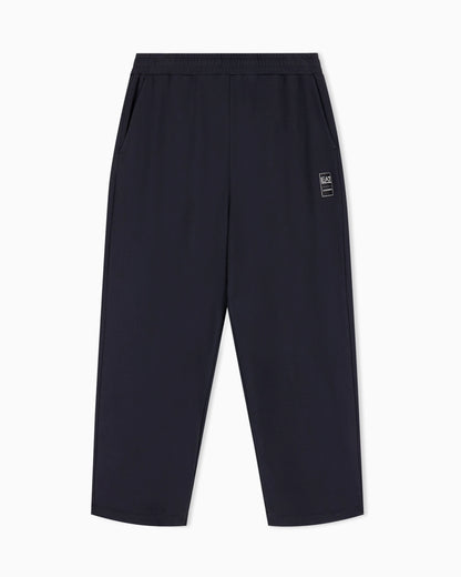 Trousers Black & White oversized cotton jersey