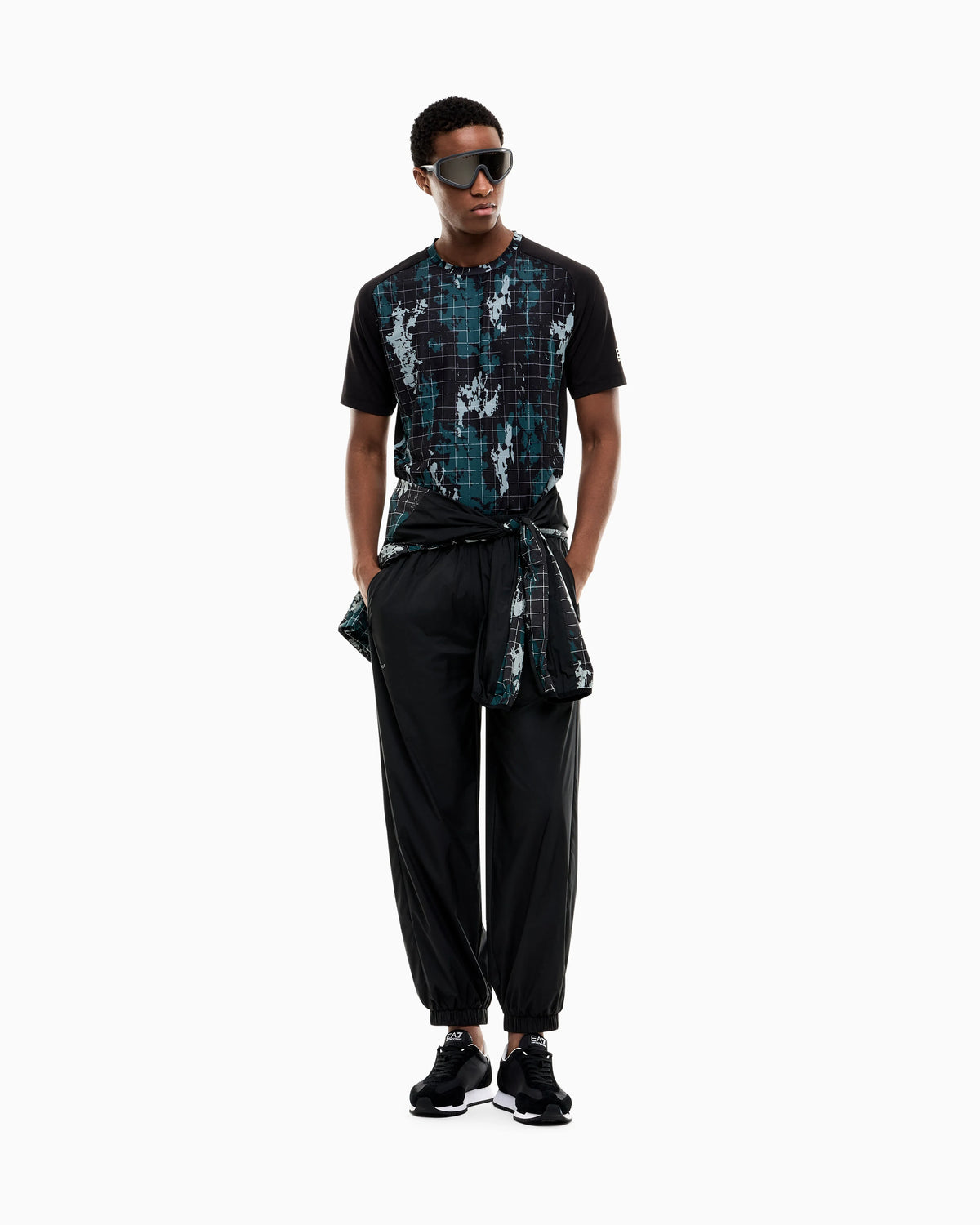 Slim fit jersey t-shirt Ventus 7 with allover graphic