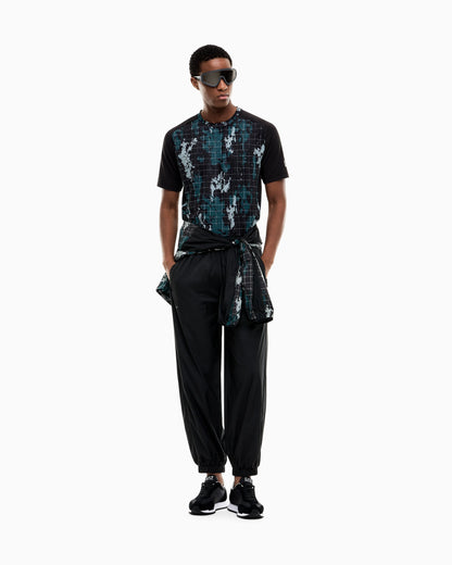 Slim fit jersey t-shirt Ventus 7 with allover graphic