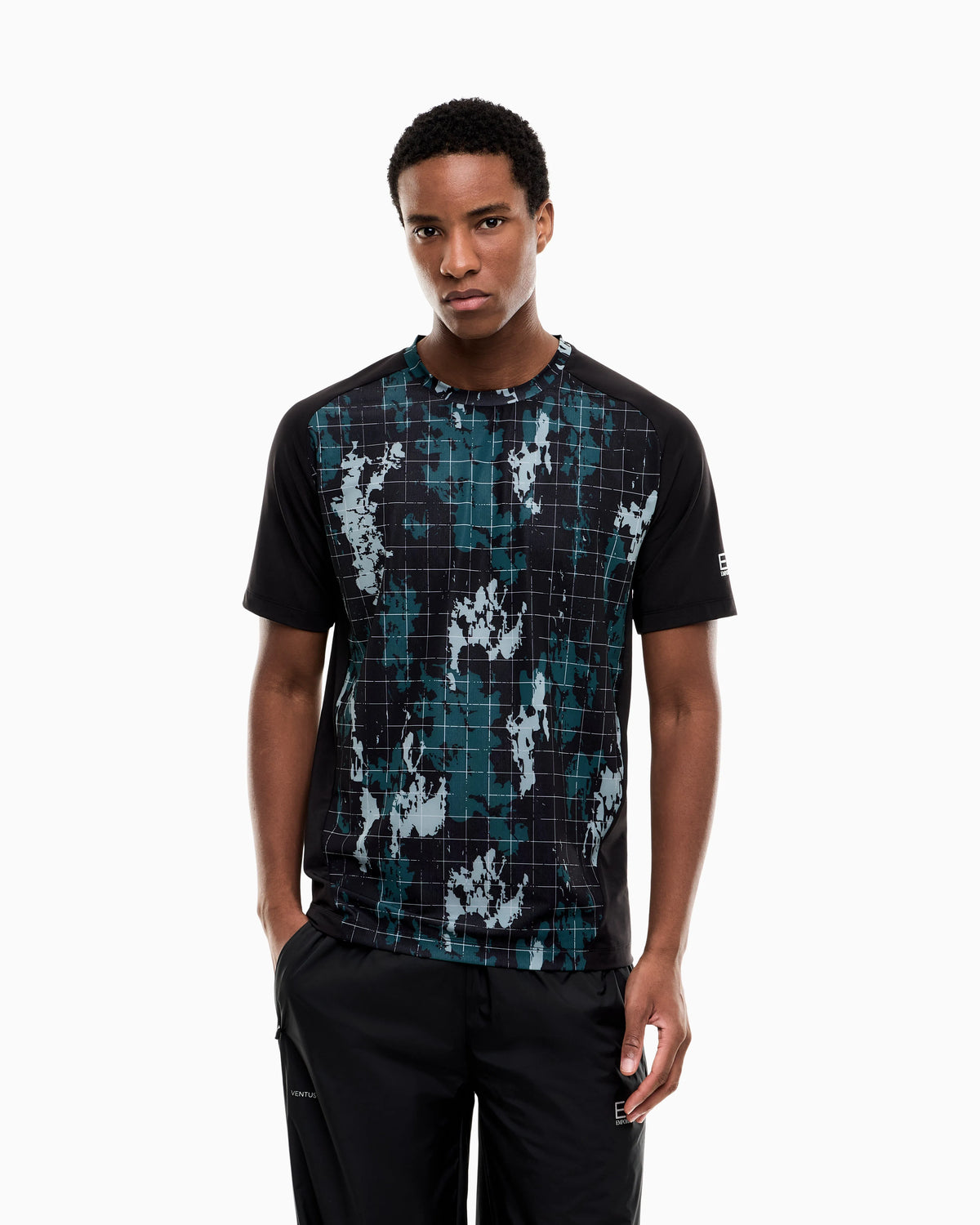 Slim fit jersey t-shirt Ventus 7 with allover graphic