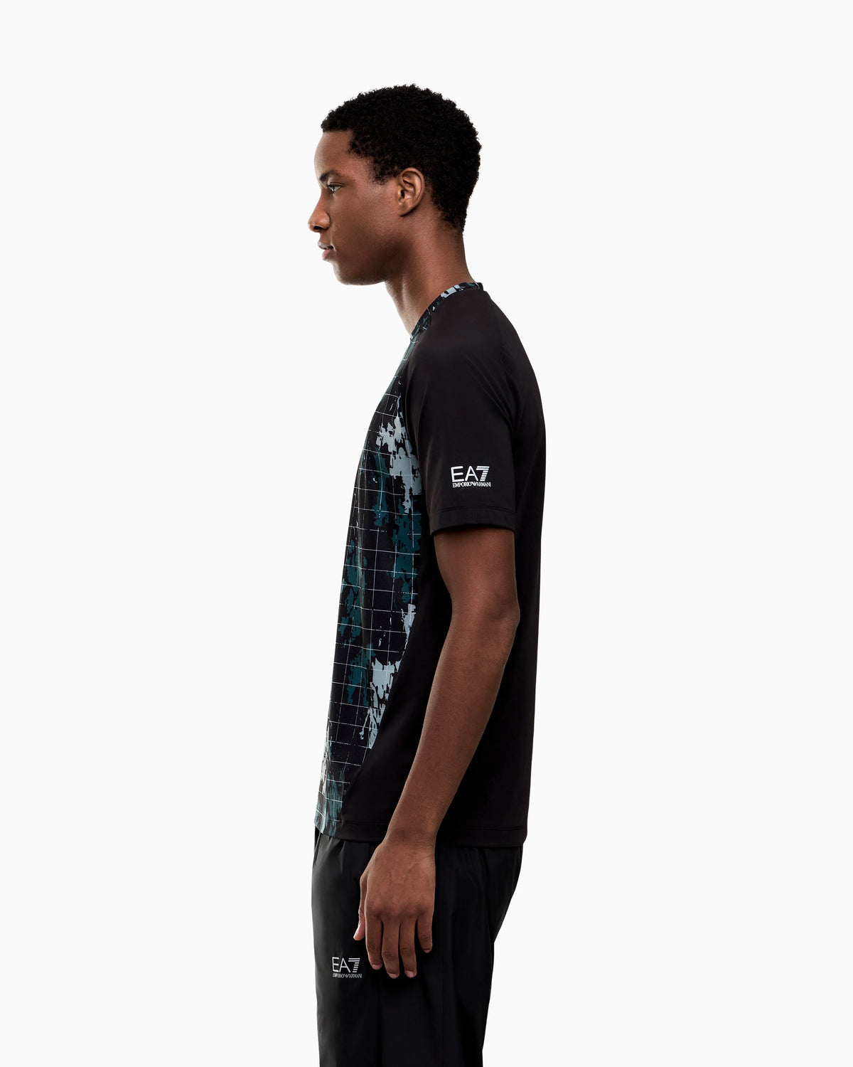 Slim fit jersey t-shirt Ventus 7 with allover graphic