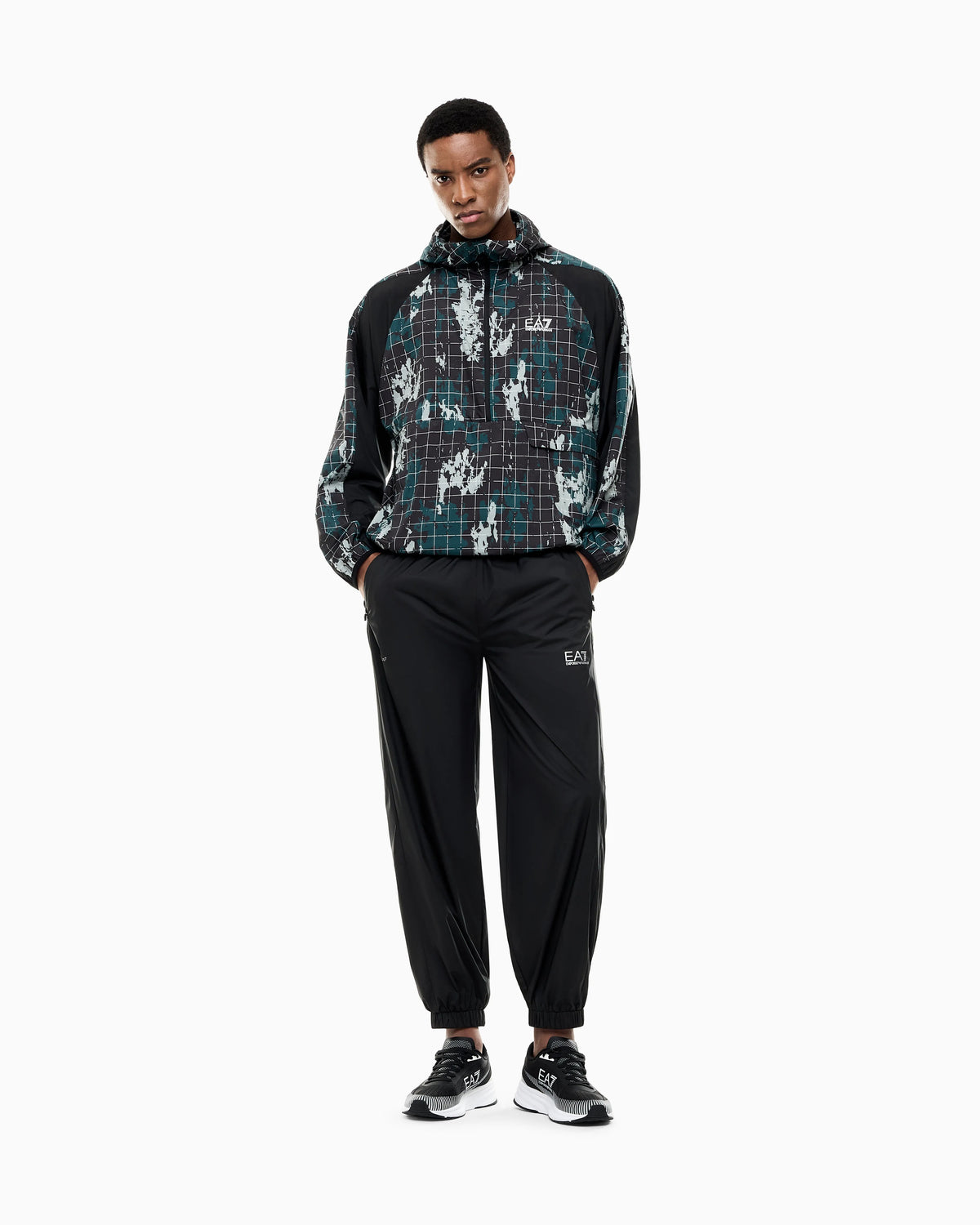 Regular fit hooded tracksuit Ventus7 in technical fabric