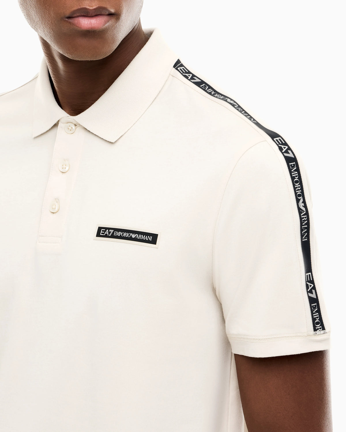 Regular fit polo shirt Logo Series in stretch cotton jersey