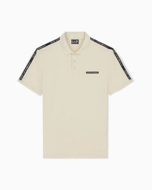 Regular fit polo shirt Logo Series in stretch cotton jersey