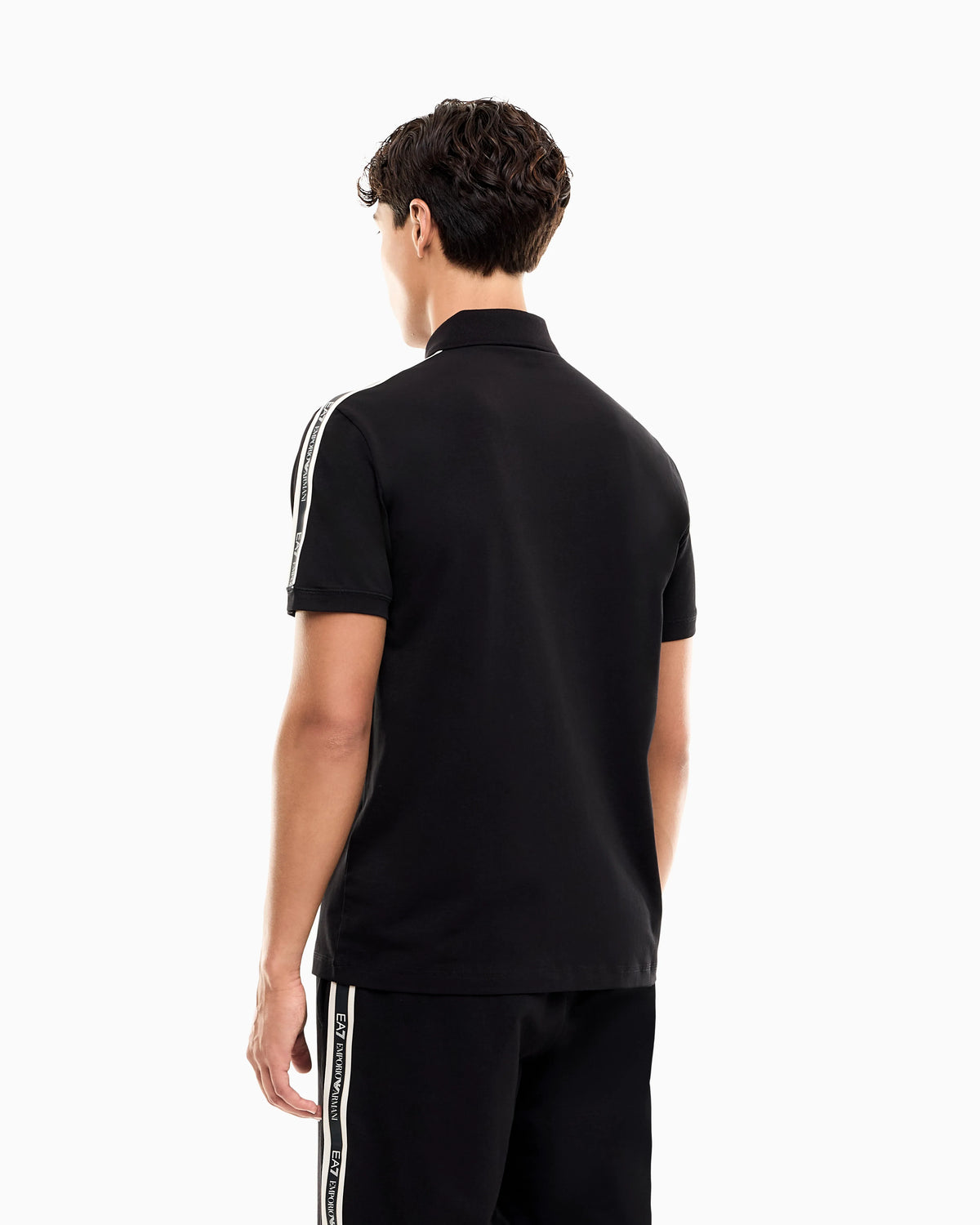 Regular fit polo shirt Logo Series in stretch cotton jersey