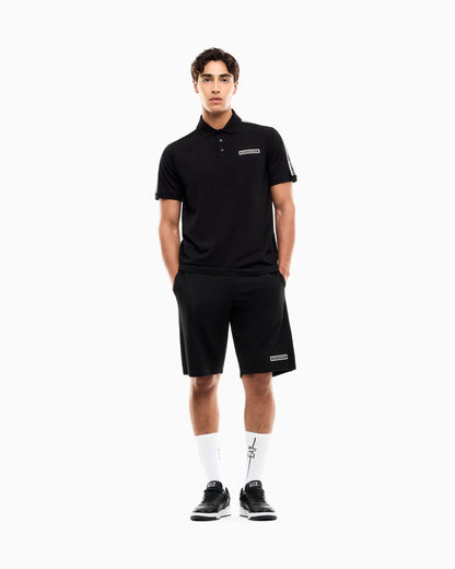 Regular fit polo shirt Logo Series in stretch cotton jersey