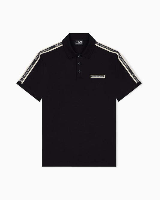 Regular fit polo shirt Logo Series in stretch cotton jersey