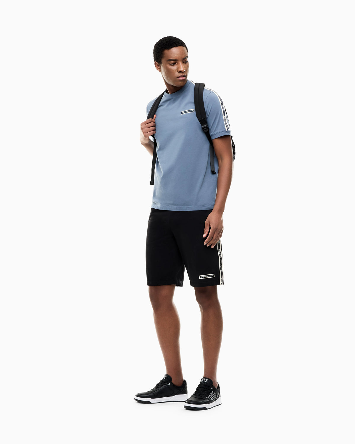 Bermuda Logo Series slim fit in cotton jersey