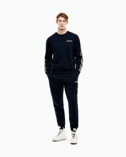 Slim fit pants Logo Series in cotton jersey with tape