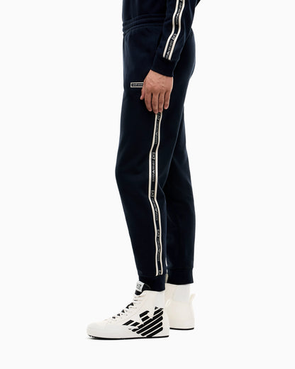 Slim fit pants Logo Series in cotton jersey with tape