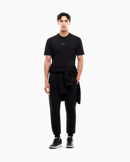 Slim-fit trousers Logo Series in cotton jersey with logo