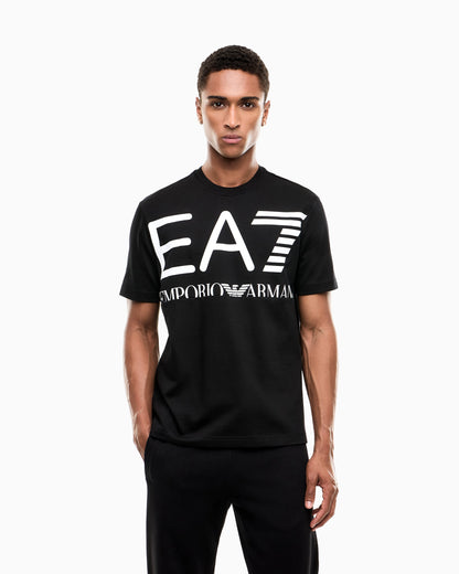 Slim-fit trousers Logo Series in cotton jersey with logo