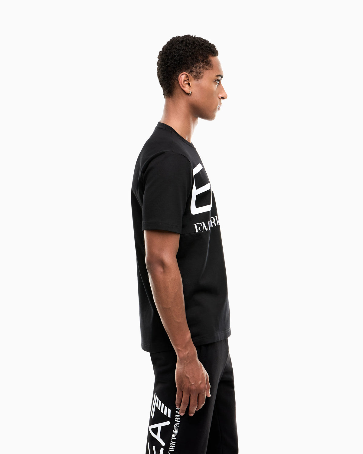 Slim-fit trousers Logo Series in cotton jersey with logo
