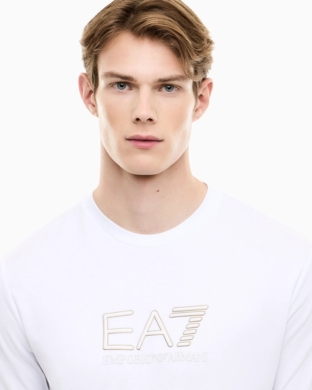 Regular fit t-shirt Premium Label in viscose with logo
