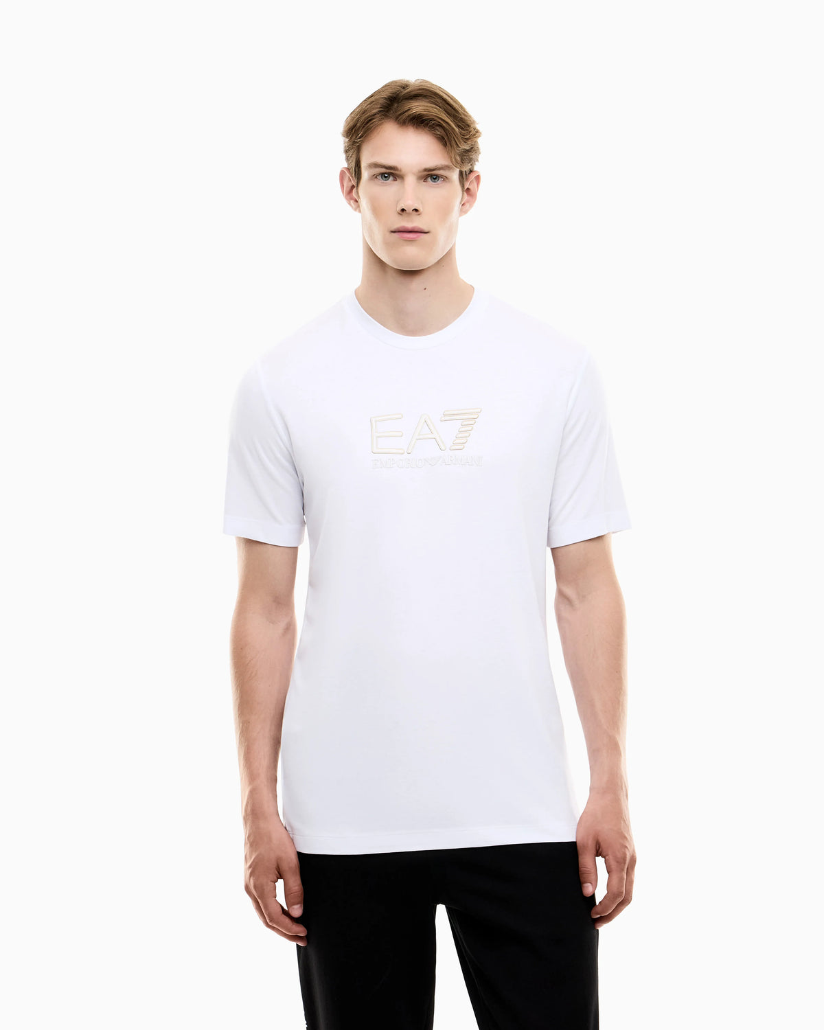 Regular fit t-shirt Premium Label in viscose with logo