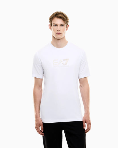 Regular fit t-shirt Premium Label in viscose with logo