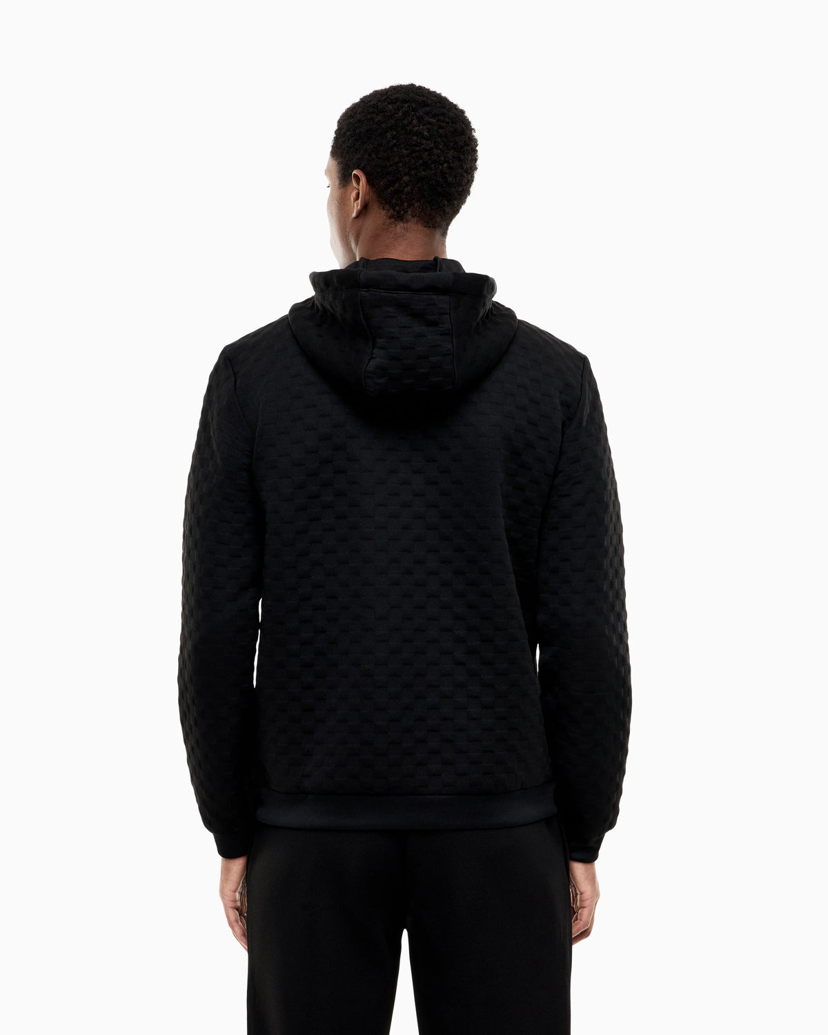 Hoodie Premium Label regular fit full-zip with rib details