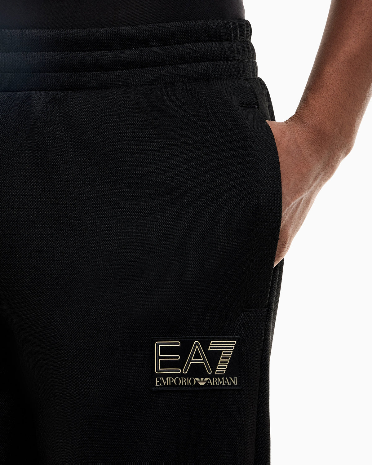 Slim-fit pants Premium Label in jersey with rib details