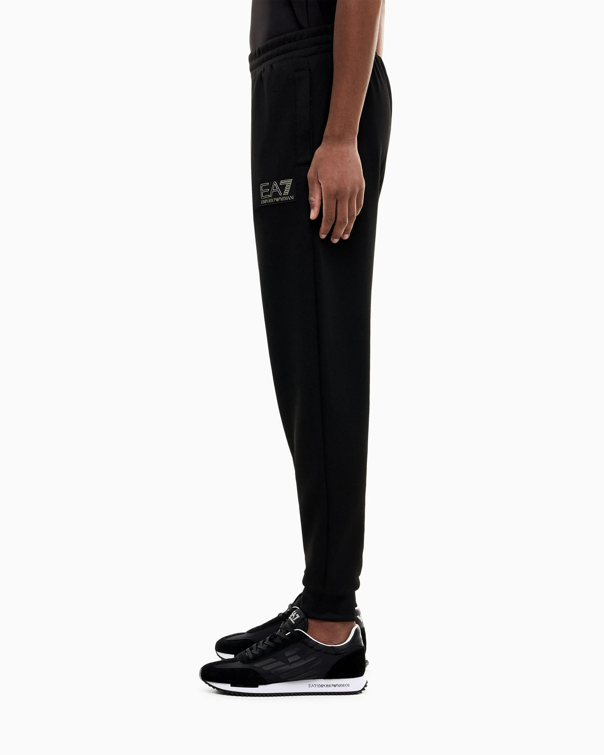 Slim-fit pants Premium Label in jersey with rib details