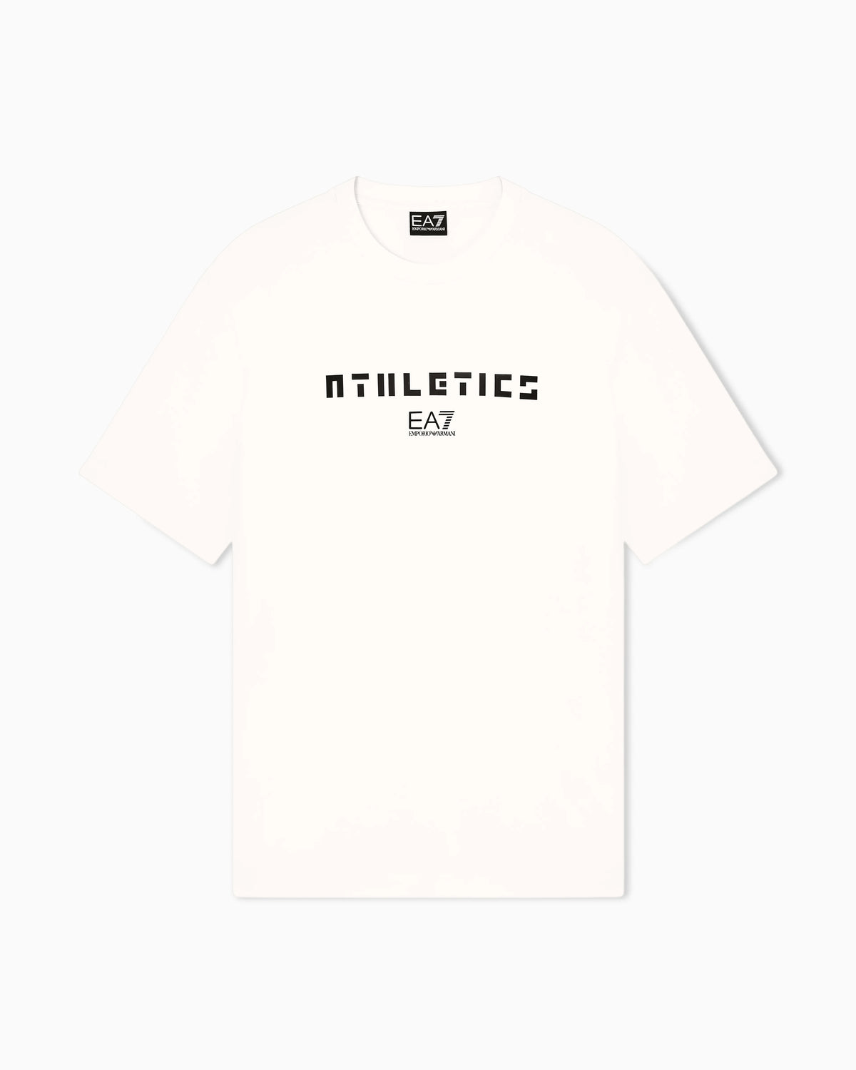 Stretch cotton-blend T-shirt with print