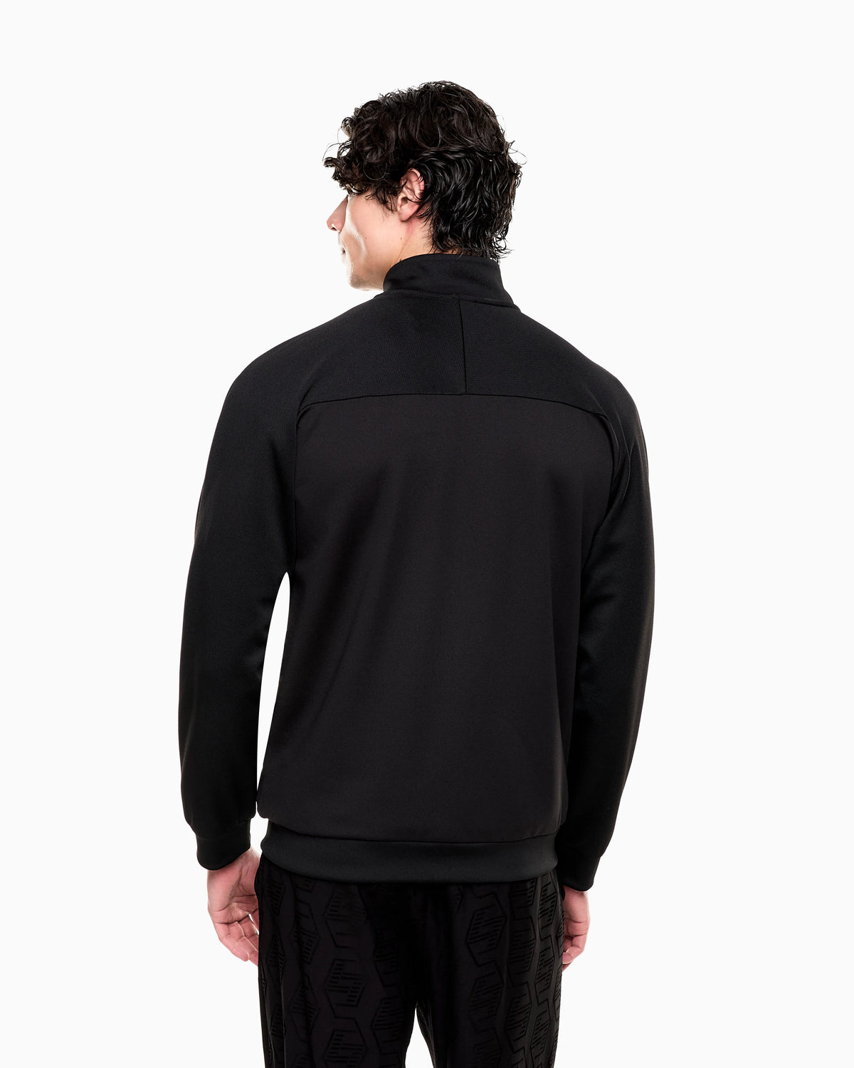 Soccer zip-up sweatshirt in technical fabric