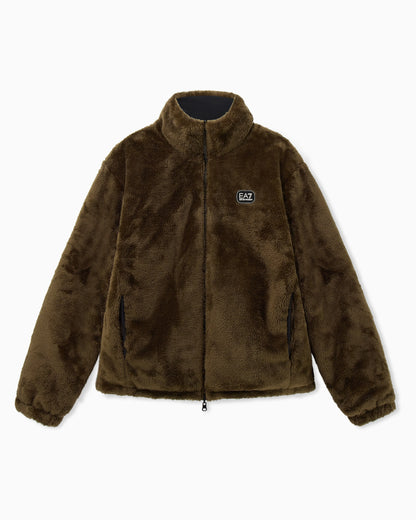 Oversized reversible bomber jacket with padding