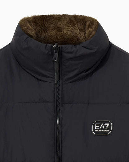 Oversized reversible bomber jacket with padding