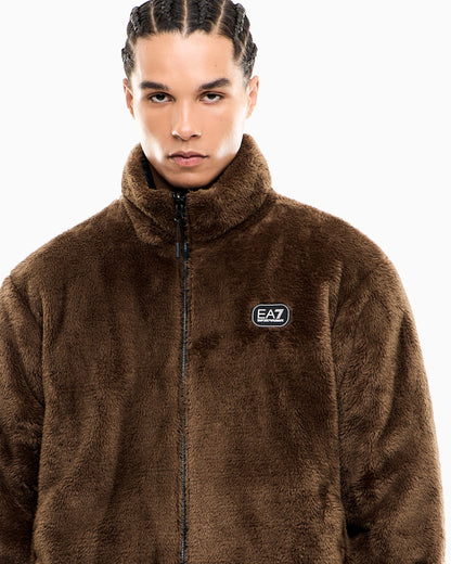 Oversized reversible bomber jacket with padding
