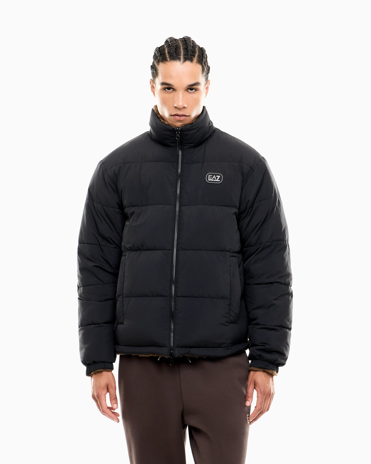 Oversized reversible bomber jacket with padding