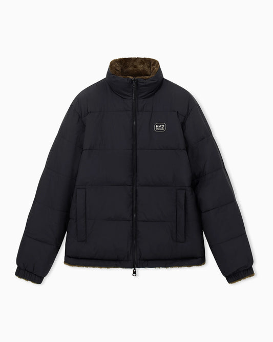Oversized reversible bomber jacket with padding