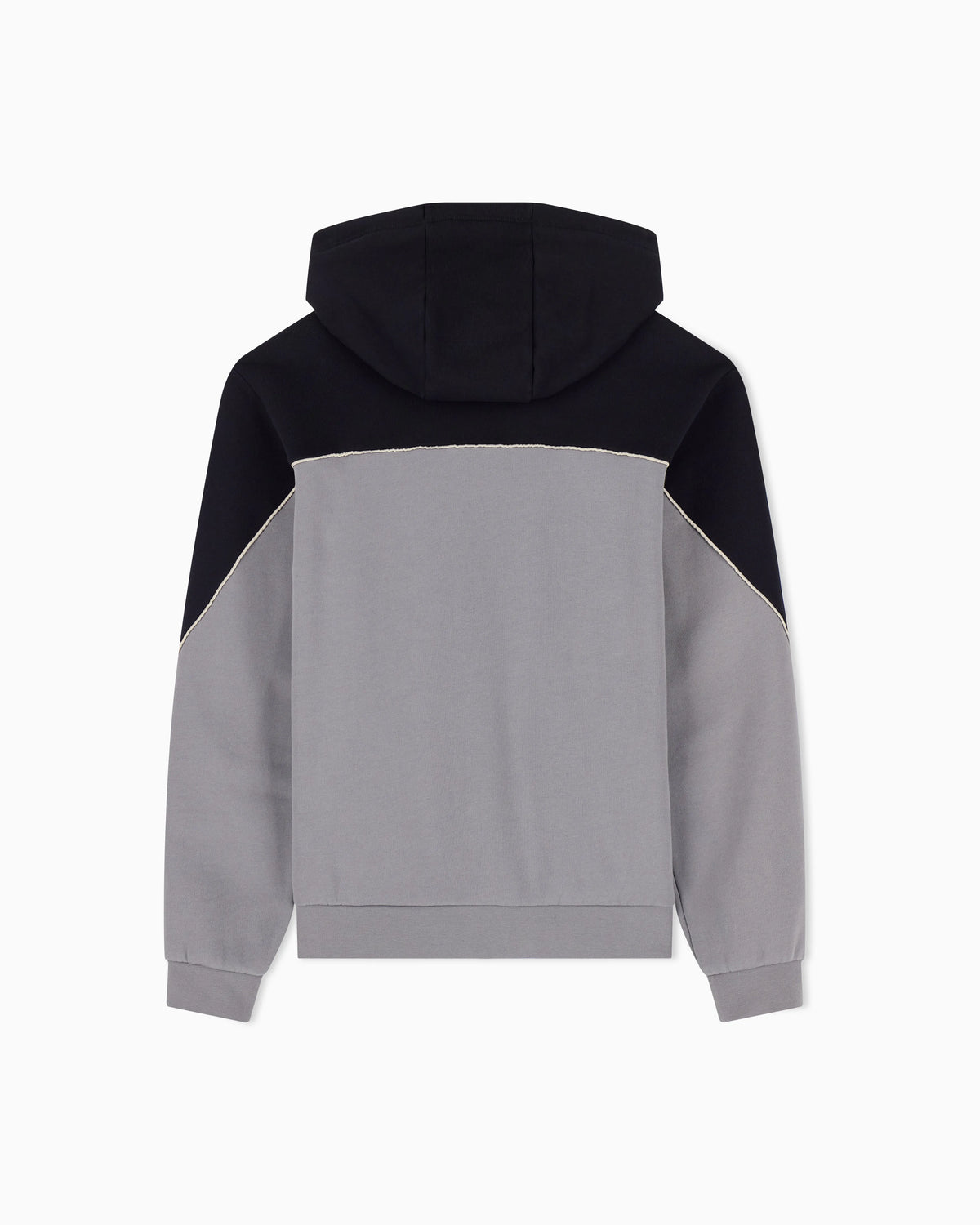Regular fit jersey hoodie in cotton with full zip
