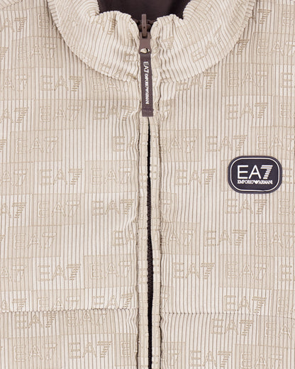 Bomber jacket oversized in velvet with an embossed logo