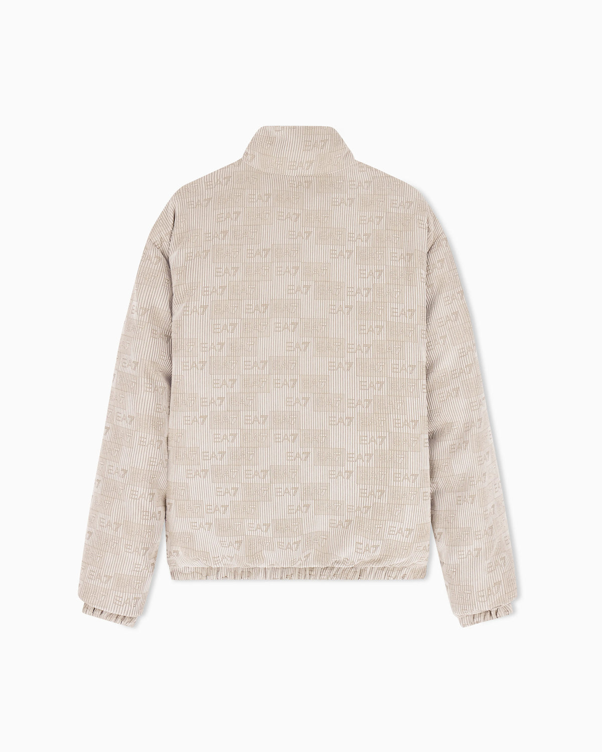 Bomber jacket oversized in velvet with an embossed logo