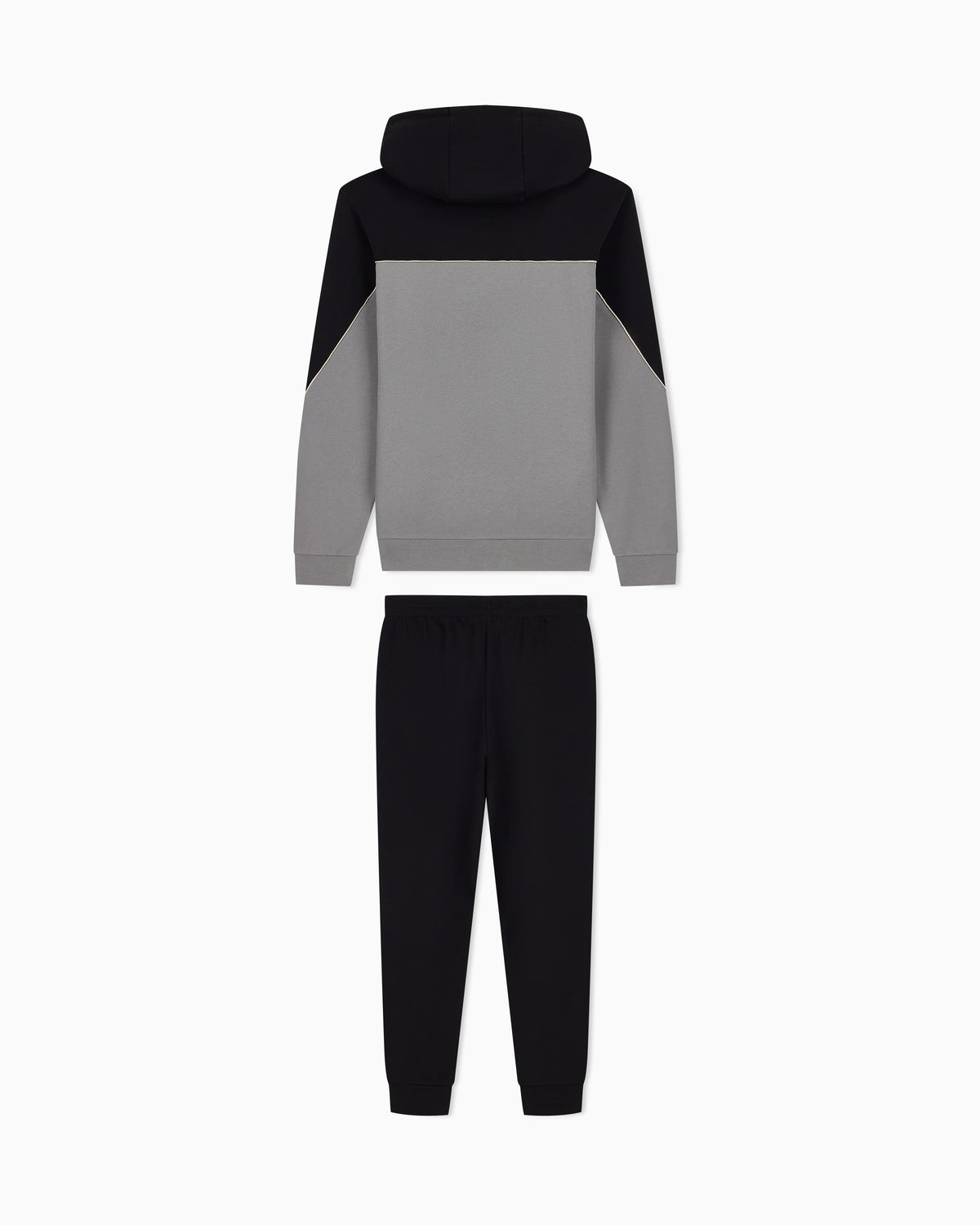 Tracksuit regular fit cotton jersey with hood and zip