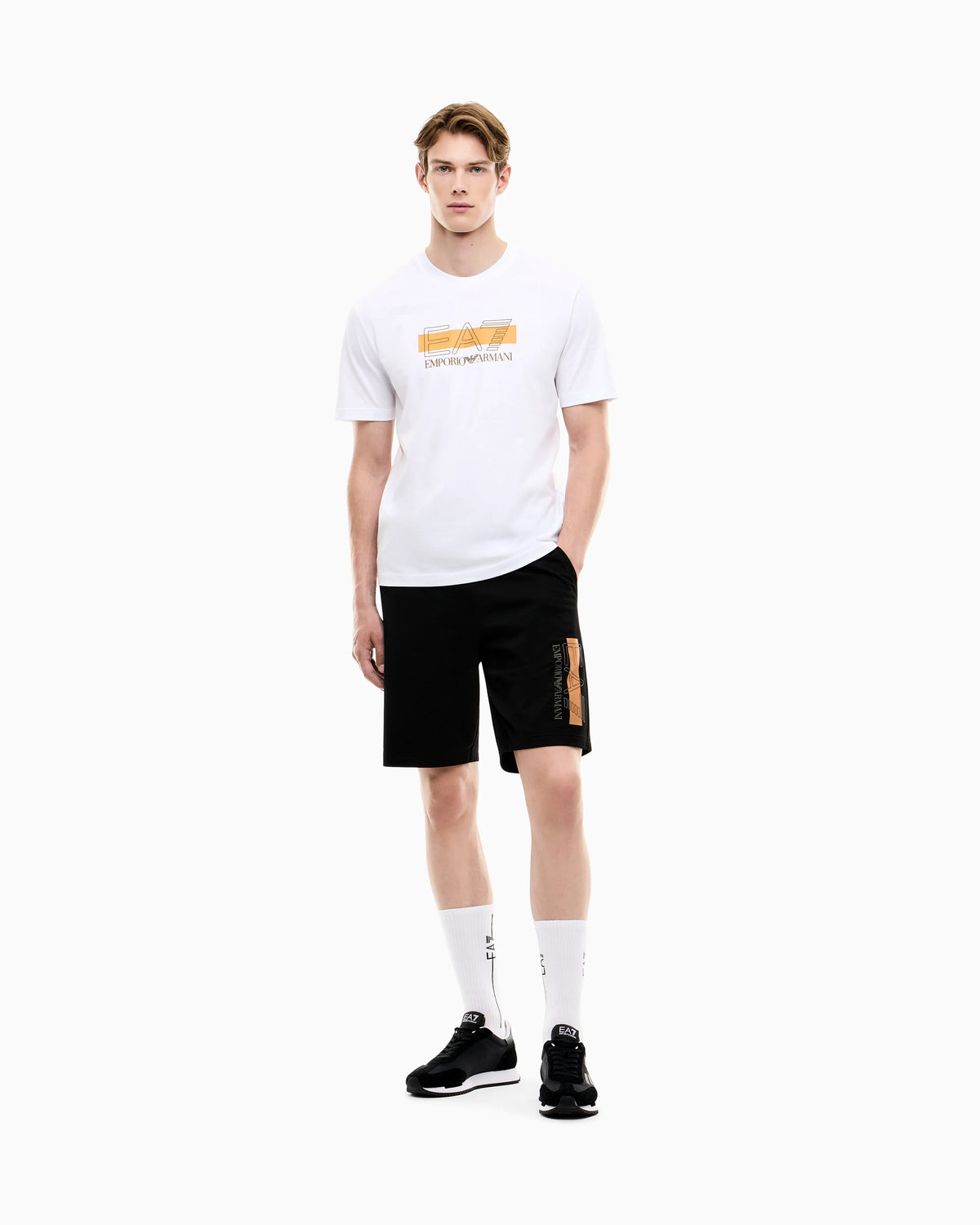Slim fit shorts Visibility in cotton jersey