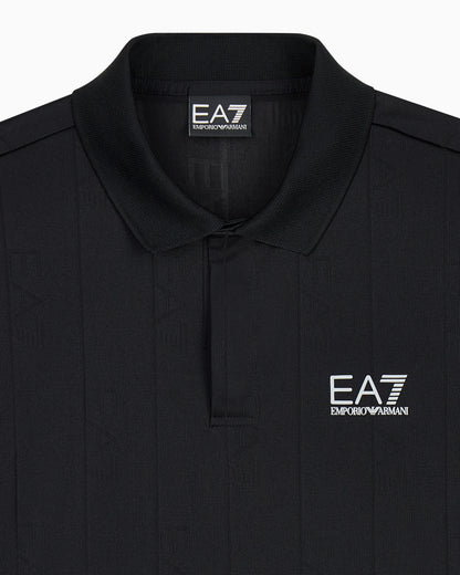 polo shirt Golf Pro in graphic jacquard