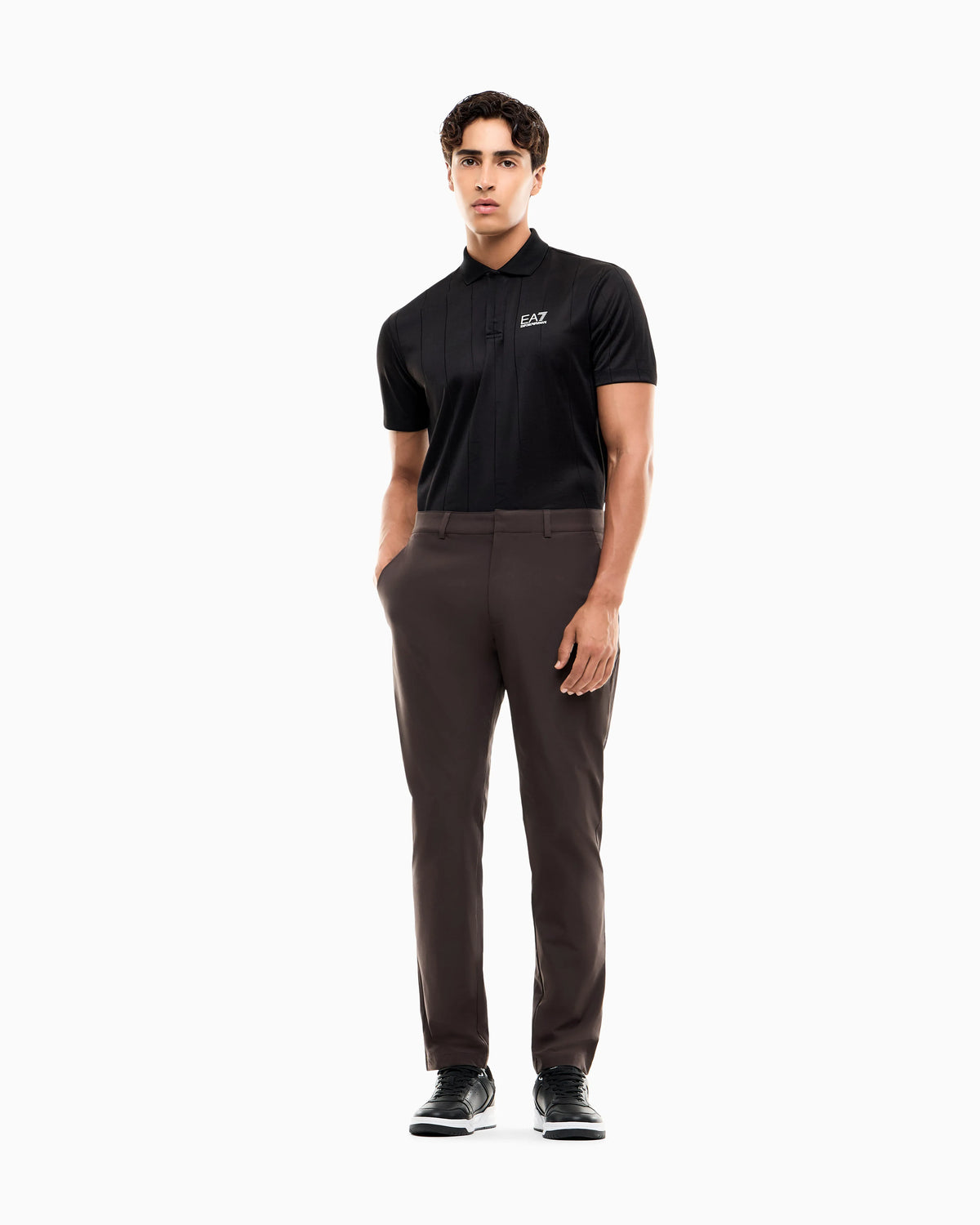 polo shirt Golf Pro in graphic jacquard