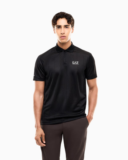 polo shirt Golf Pro in graphic jacquard