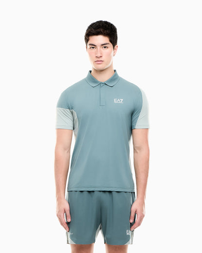 polo shirt Tennis Pro block jersey regular fit