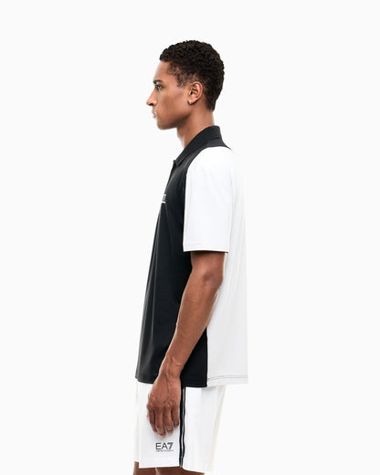 polo shirt Tennis Pro block jersey regular fit