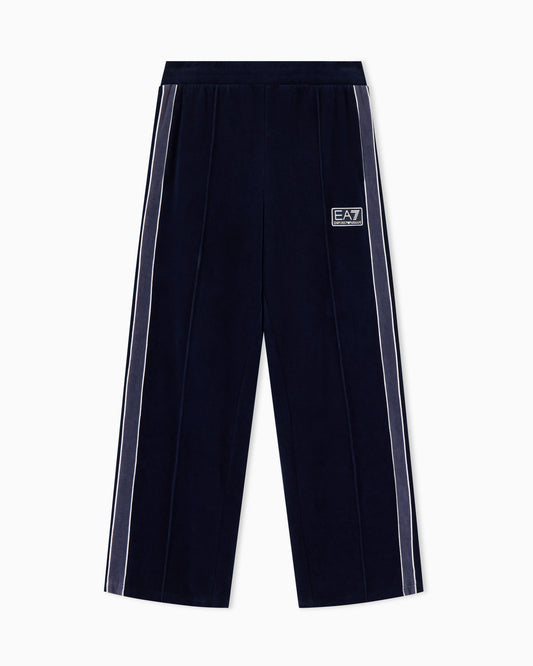 Regular fit trousers Tennis Club in cotton blend velour