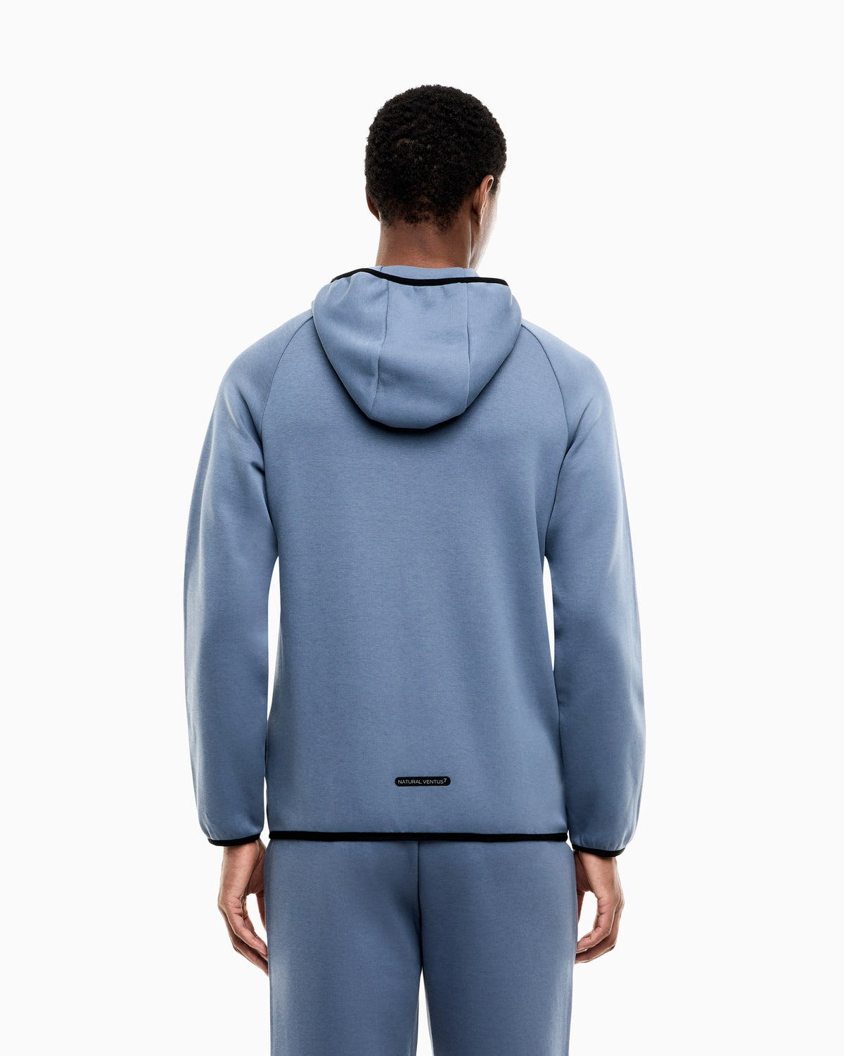 Zip hoodie Natural Ventus 7 regular fit in cotton blend