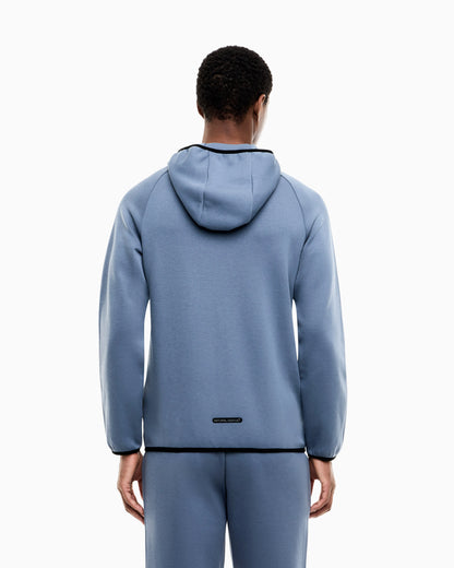 Zip hoodie Natural Ventus 7 regular fit in cotton blend