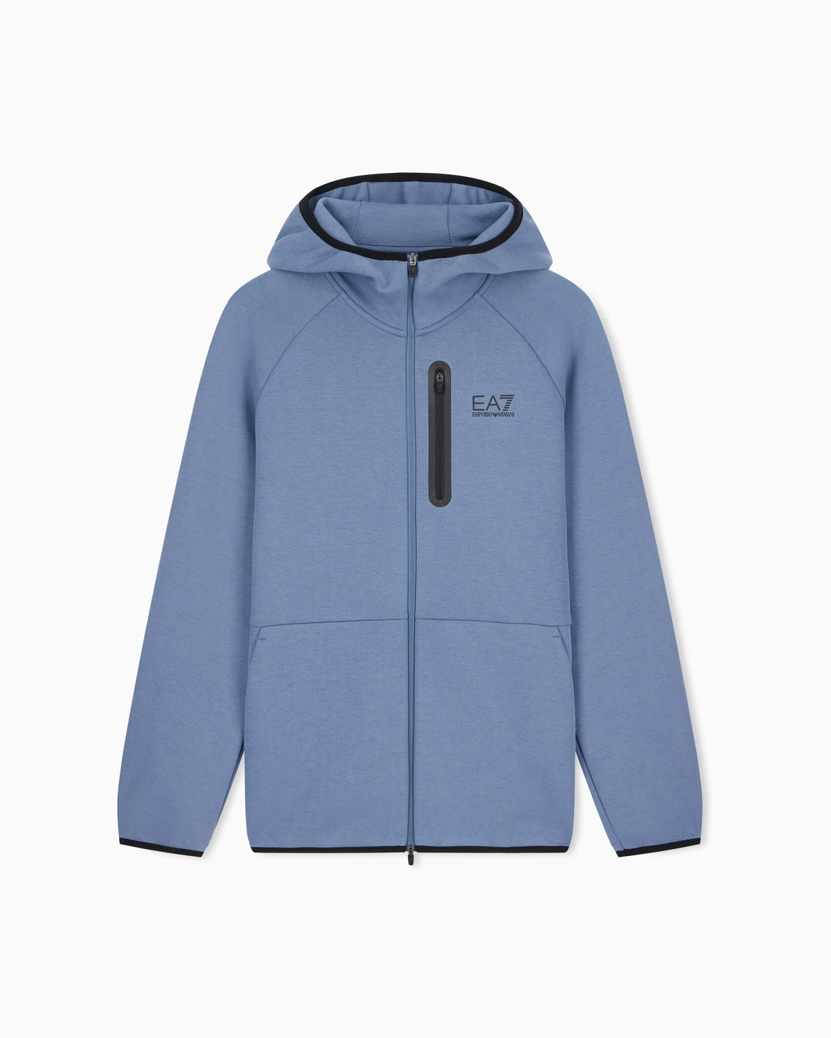 Zip hoodie Natural Ventus 7 regular fit in cotton blend