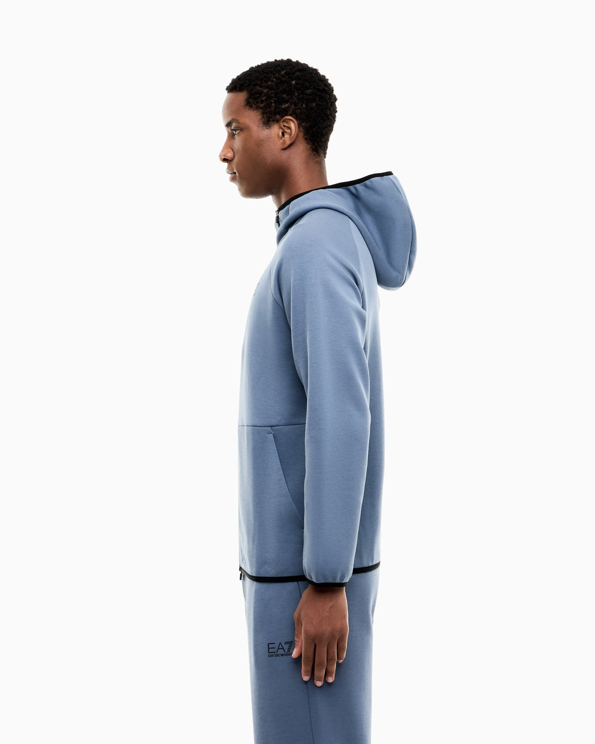 Zip hoodie Natural Ventus 7 regular fit in cotton blend