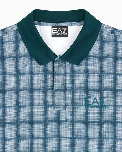 Polo shirt Golf Pro in jersey with graphic print