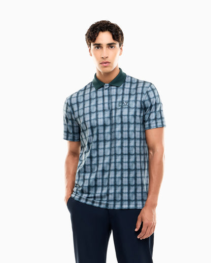 Polo shirt Golf Pro in jersey with graphic print
