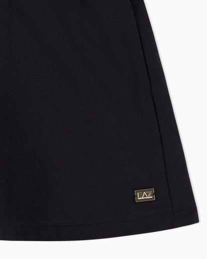 Cotton fleece jersey shorts with drawstring Core Lady