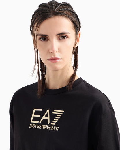 Stretch cotton crewneck logo Tracksuit